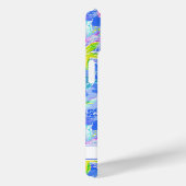 Watercolor Starfish Monogrammed Case-Mate iPhone Hülle (Rückseite / Rechts)