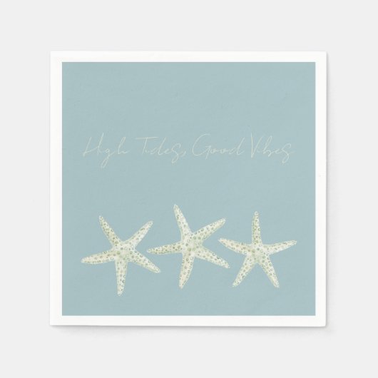Watercolor Starfish Trio Serviette (Vorderseite)