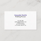 Watercolor Starfish Wreath Visitenkarte (Rückseite)