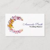 Watercolor Starfish Wreath Visitenkarte (Vorderseite)
