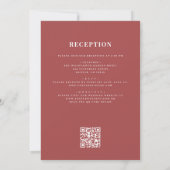 Watercolor-Stechpalme-Roter-Bogen-QR-Code-Christma Einladung (Rückseite)