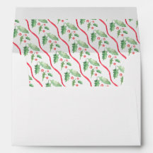 Watercolor-Stechpalme Weihnachten Personalisiert