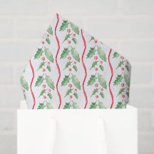 Watercolor-Stechpalmen-Weihnachten