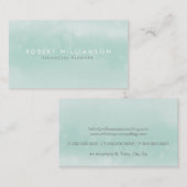 WATERCOLOR stilvoll, einfach, luxuriös, modern, tr Visitenkarte (Vorne/Hinten)