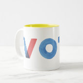 Watercolor STIMME Kaffee Tasse (Vorderseite Links)