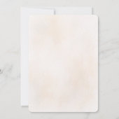 Watercolor Stone Chapel Fall Wedding Invitation Einladung (Rückseite)