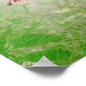 Watercolor Stonechat Bird  Nature Art Poster (Ecke)