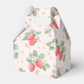 Watercolor strawberry pattern geschenkschachtel (Rückseite)