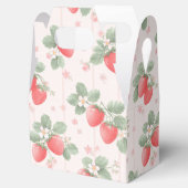 Watercolor strawberry pattern geschenkschachtel (Geöffnet)