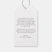 Watercolor Strawberry Summer Wedding Vielen Dank Geschenkanhänger (Rückseite)