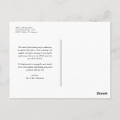 Watercolor Strawberry Summer Wedding Vielen Dank Postkarte (Rückseite)