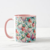 Watercolor Strawberry Tasse (Links)