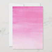 Watercolor String Lights Hochzeit Einladung (Rückseite)