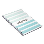 Watercolor Stripes-Notebook Notizblock (Rechte Seite)