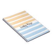 Watercolor Stripes-Notebook Notizblock (Rechte Seite)