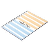 Watercolor Stripes-Notebook Notizblock (Linke Seite)