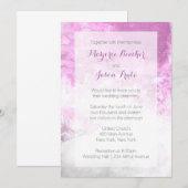 Watercolor-Strudel-Hochzeits-Einladung - Pflaume Einladung (Vorne/Hinten)