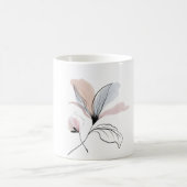 Watercolor Stunning Flower Design Mug Verwandlungstasse (Mittel)