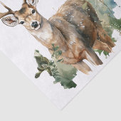 Watercolor Style Illustrations - 3 Male Deer Bucks Seidenpapier (Ausschnitt)