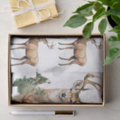 Watercolor Style Illustrations - 3 Male Deer Bucks Seidenpapier (Geschenk)