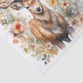 Watercolor Style Illustrations of Male Deer Bucks Seidenpapier (Ausschnitt)