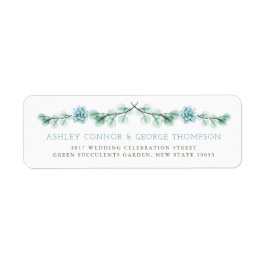 Watercolor Succulent Garden Sommerhochzeit Anschri