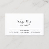 Watercolor Succulent Pastel ID567 Visitenkarte (Rückseite)