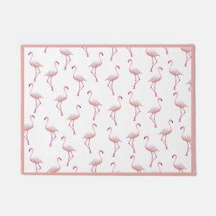 Watercolor Summer Flamingo Pattern Fußmatte