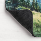Watercolor Summer Mountain Mousepad (Ecke)