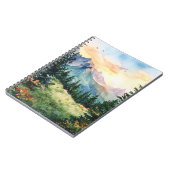 Watercolor Summer Mountain Notizblock (Linke Seite)