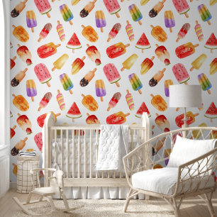 Watercolor Summer Popsights Pattern Tapete