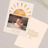 Watercolor Sun Custom Baby Foto Babydusche Danke