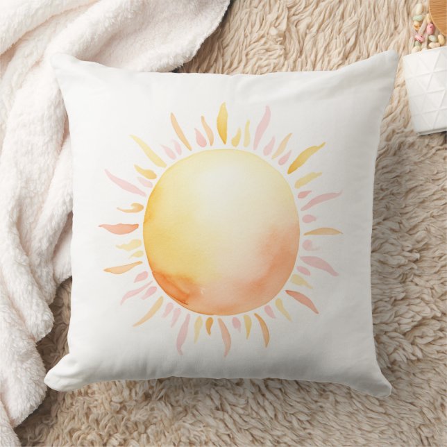 Watercolor Sun Kissen (Decke)
