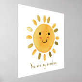 Watercolor Sun | Sie sind mein Sonnenschein-Kinder Foliendrucke (Ablage )