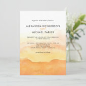 Watercolor Sunrise | Einladung zur Hochzeit (Stehend Vorderseite)