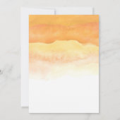 Watercolor Sunrise | Einladung zur Hochzeit (Rückseite)