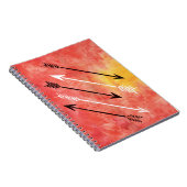 Watercolor Sunset Arrows Sketchbook Journal Notizblock (Rechte Seite)