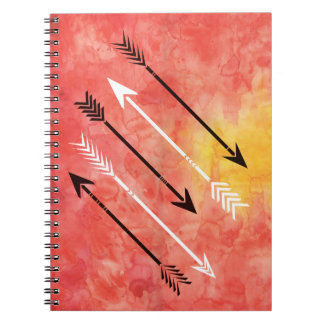 Watercolor Sunset Arrows Sketchbook Journal Notizblock