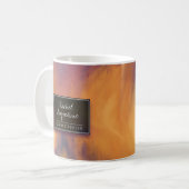 Watercolor Sunset Sky Yoga Mediator Kaffeetasse (Vorderseite Links)