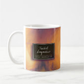 Watercolor Sunset Sky Yoga Mediator Kaffeetasse (Links)