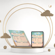 Watercolor Täglicher Ramadan Aktivitätsplaner