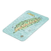 Watercolor Taiwan Map Foto Magnet (Linke Seite)