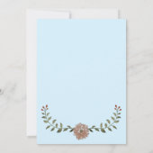 Watercolor Teddy Bear Boy Blue Baby Shower Einladung (Rückseite)