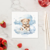Watercolor Teddy Bear Clouds Serviette (Beispiel)