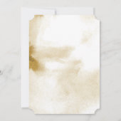 Watercolor Texture Khaki Wedding Einladung (Rückseite)