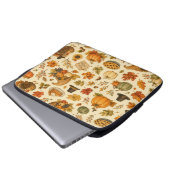 Watercolor Thanksgiving-Muster Laptopschutzhülle (Vorne Knopf)