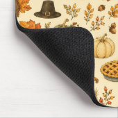 Watercolor Thanksgiving-Muster Mousepad (Ecke)