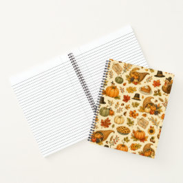 Watercolor Thanksgiving-Muster  Notizblock