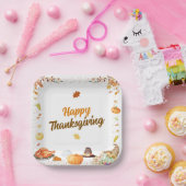 Watercolor Thanksgiving Pappteller (Party)