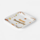Watercolor Thanksgiving Pappteller (Gewinkelt)